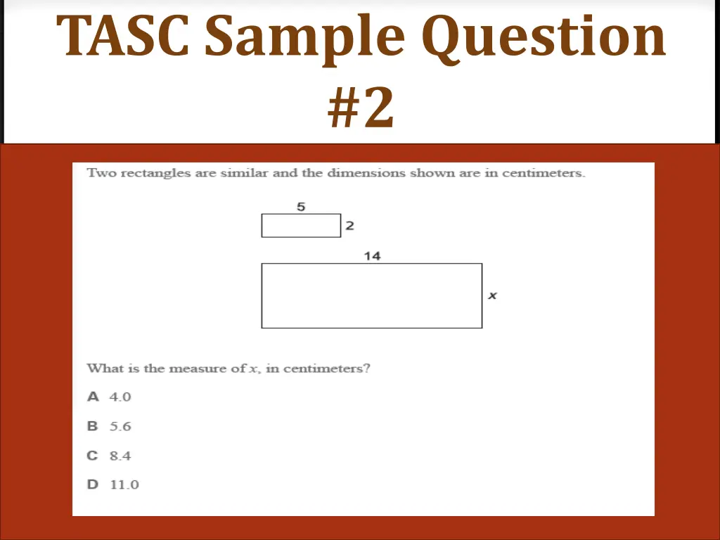 tasc sample question 2