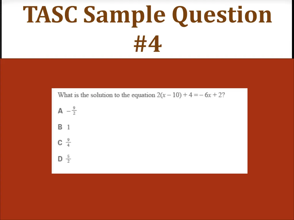 tasc sample question 4