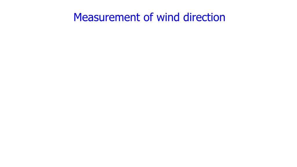 measurement of wind direction