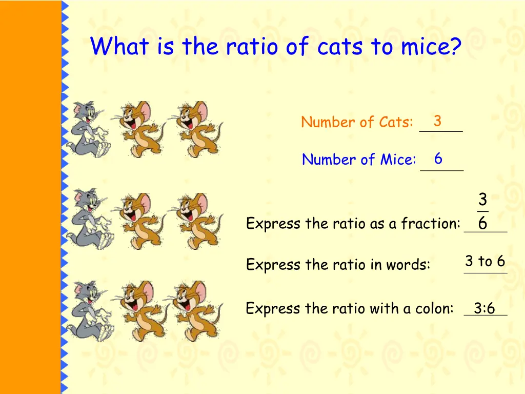 what is the ratio of cats to mice