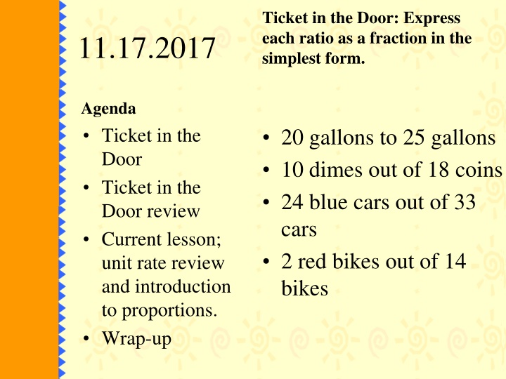 ticket in the door express each ratio