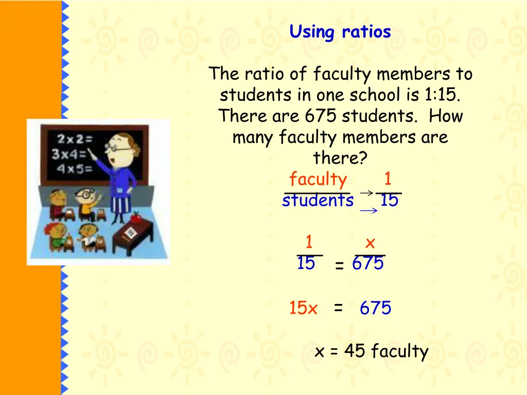 using ratios