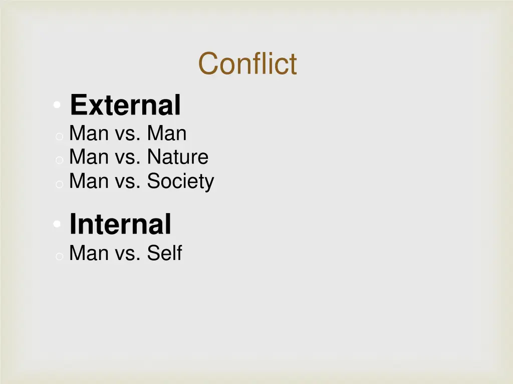 conflict