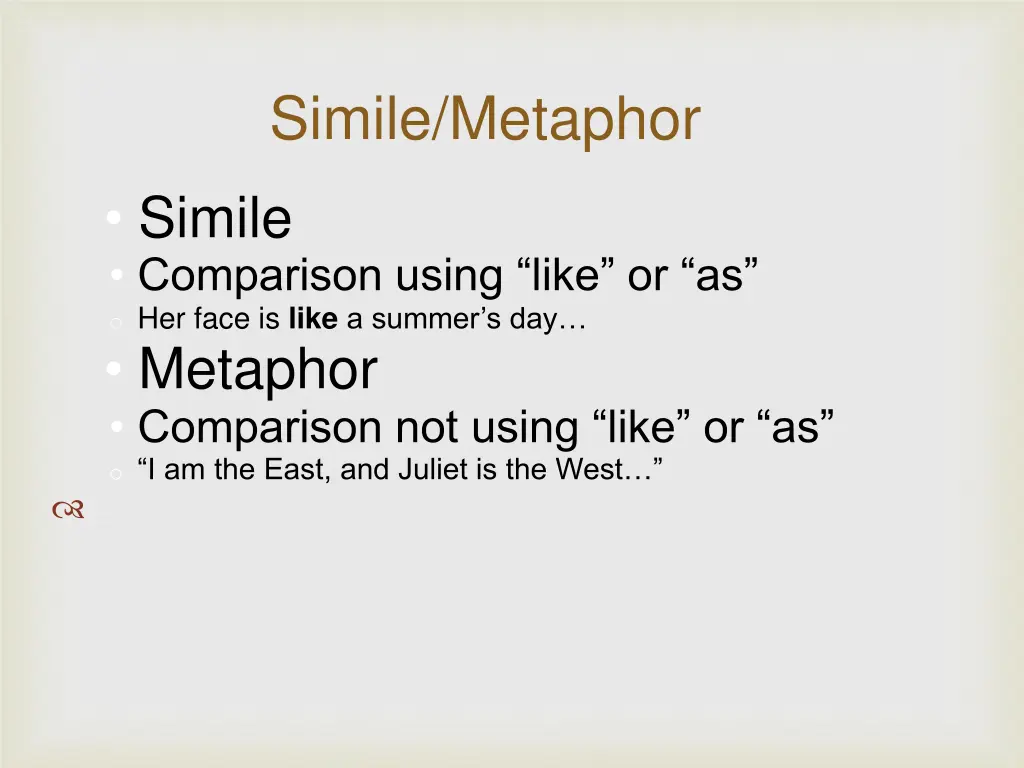 simile metaphor