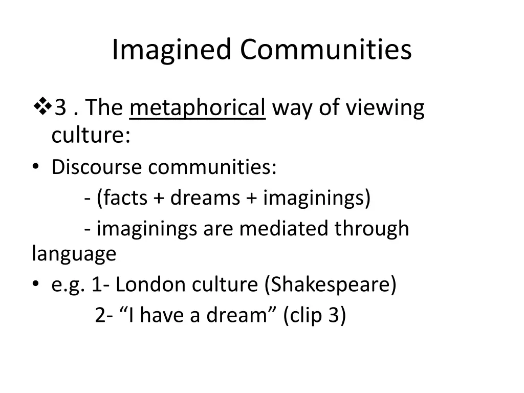 imagined communities