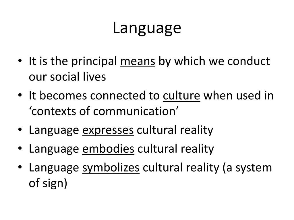 language