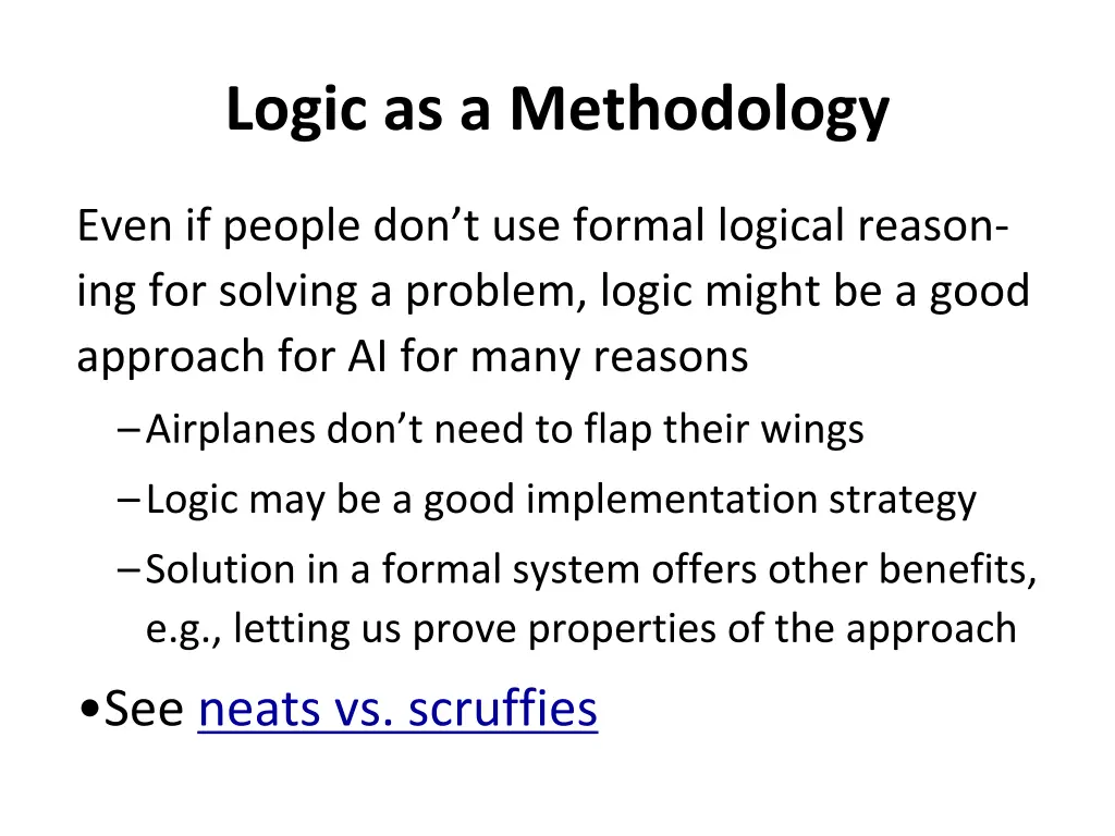 logic as a methodology