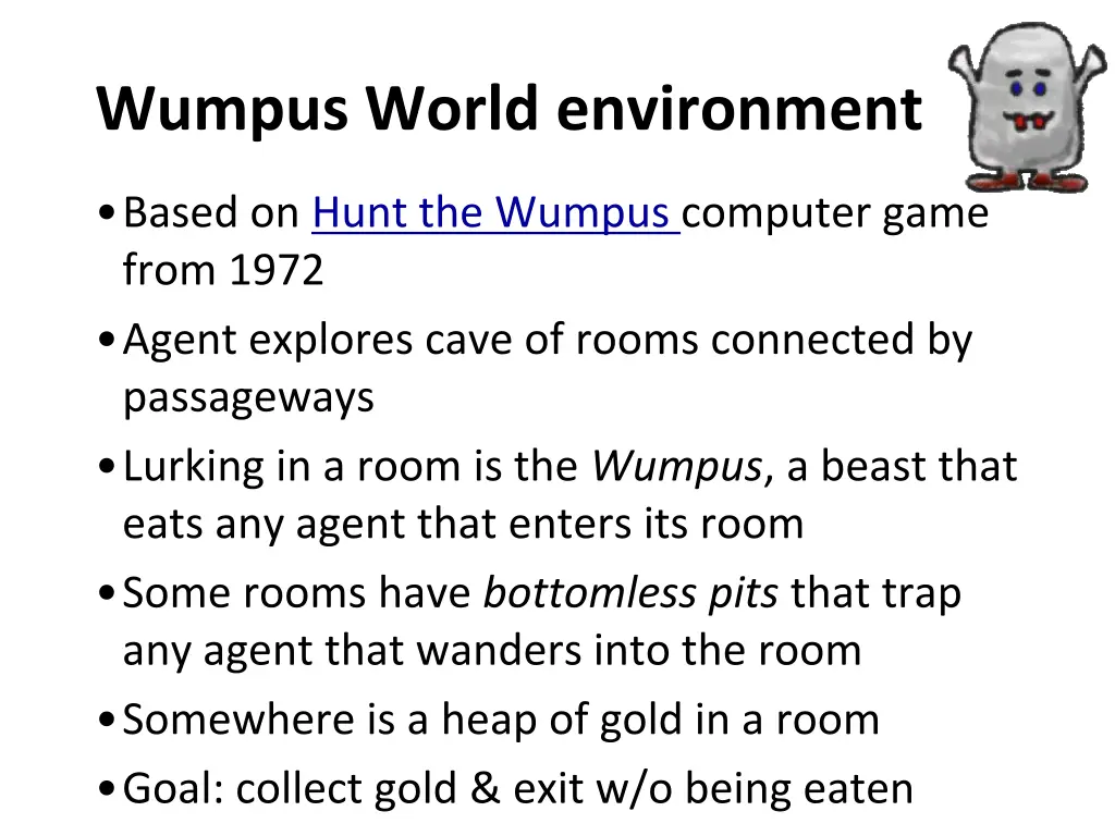 wumpus world environment