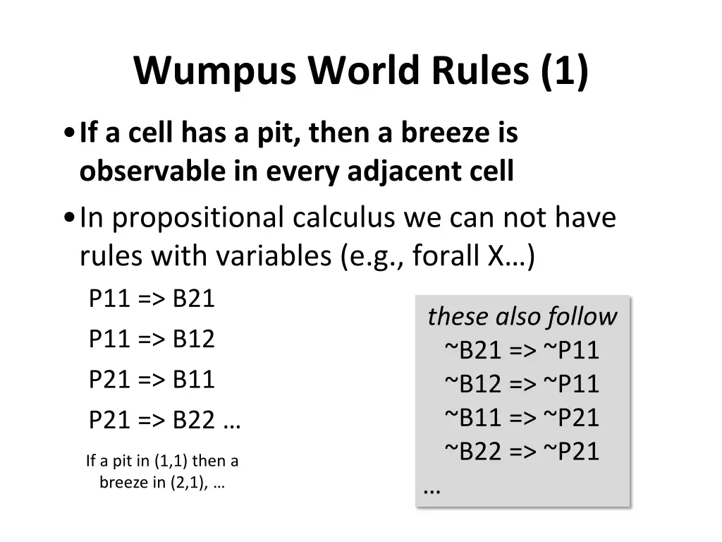 wumpus world rules 1