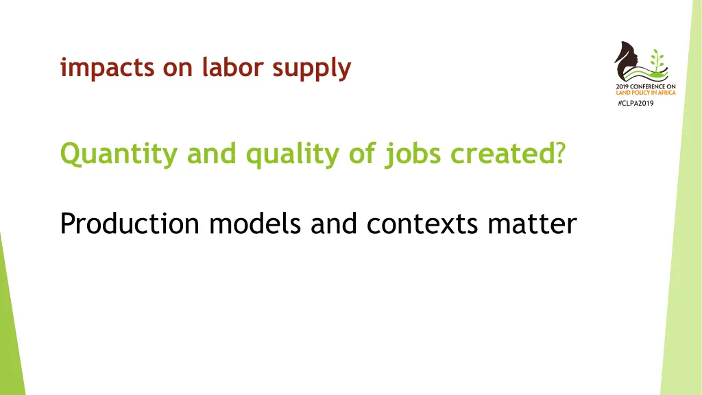 impacts on labor supply