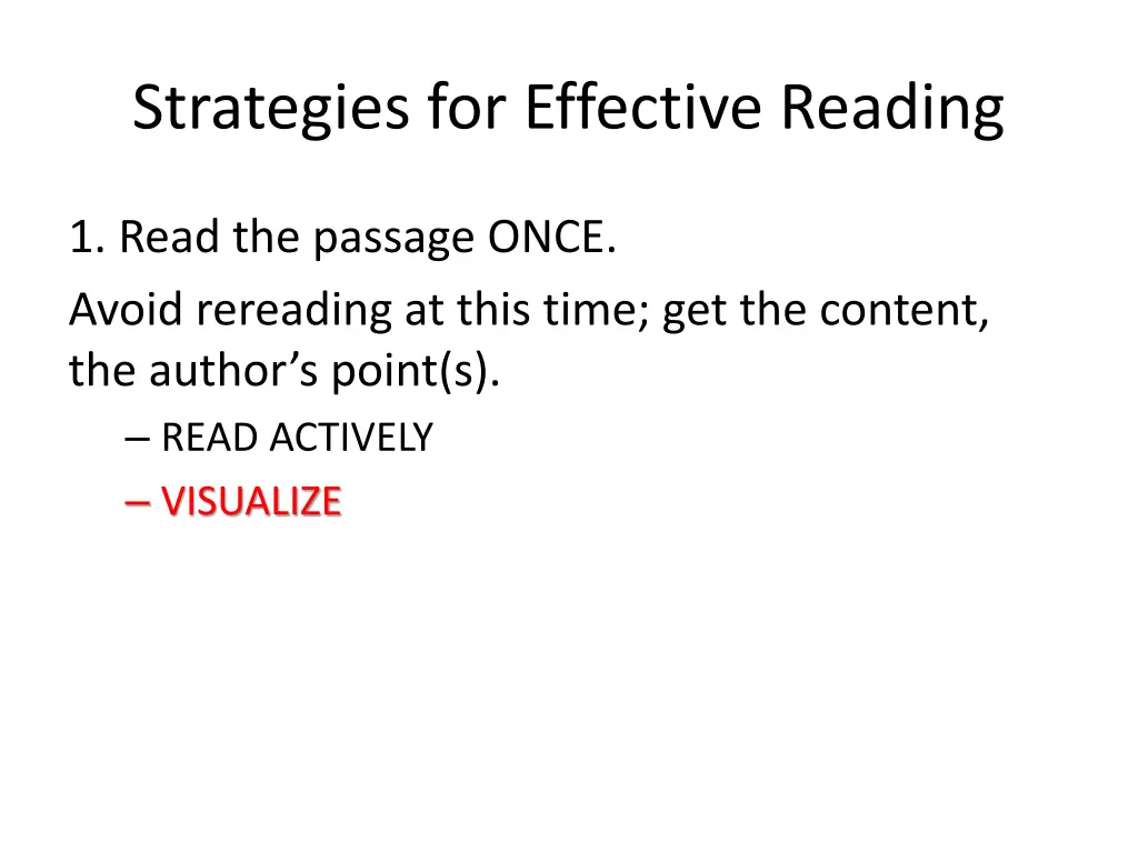 strategies for effective reading 2