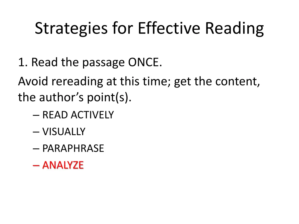 strategies for effective reading 4