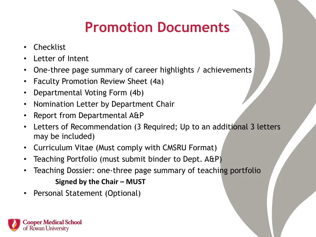 promotion documents