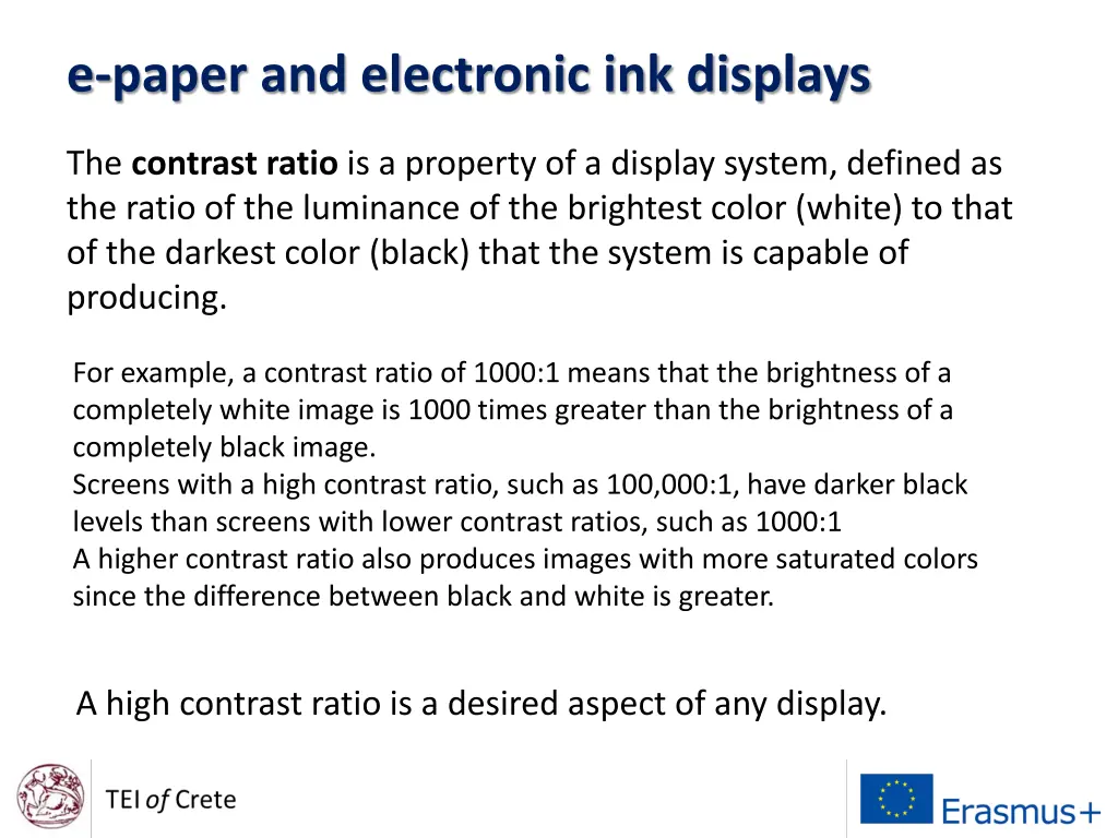 e paper and electronic ink displays 1