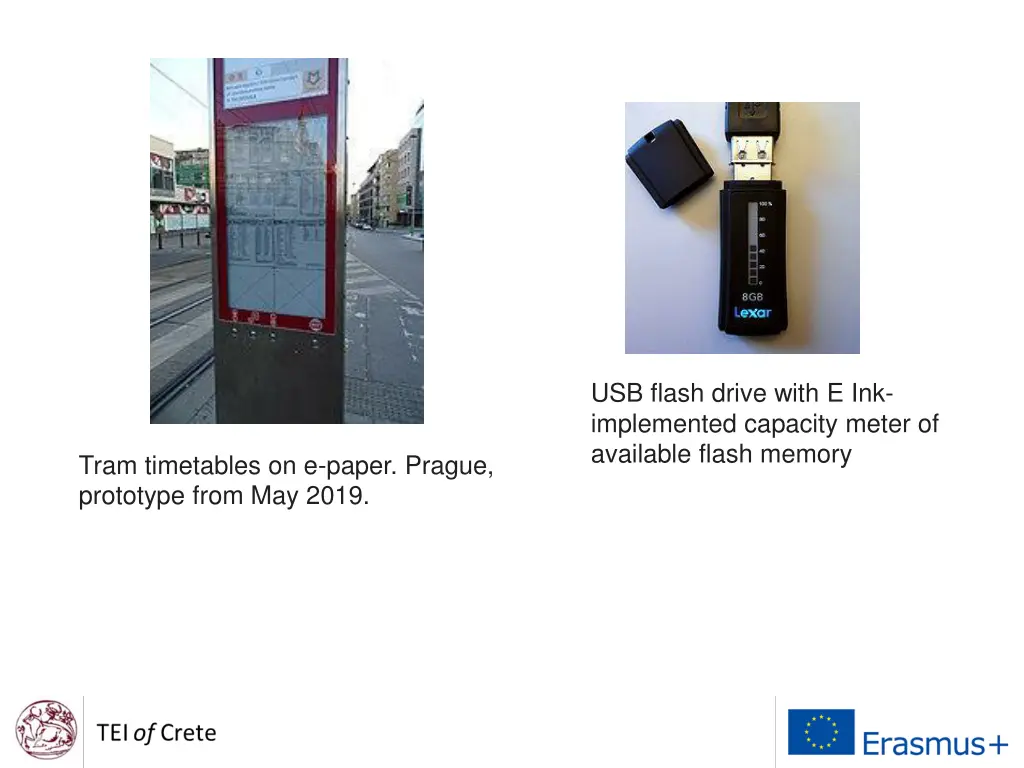 usb flash drive with e ink implemented capacity