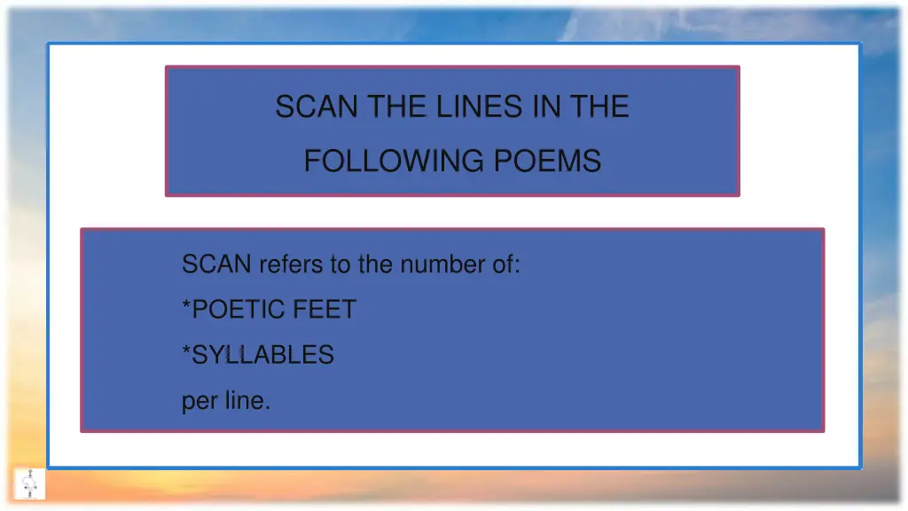 scan the lines in the