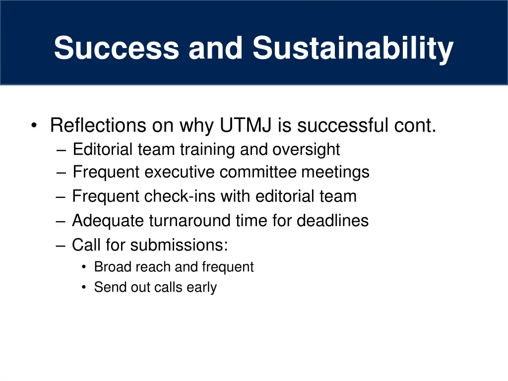 success and sustainability 1