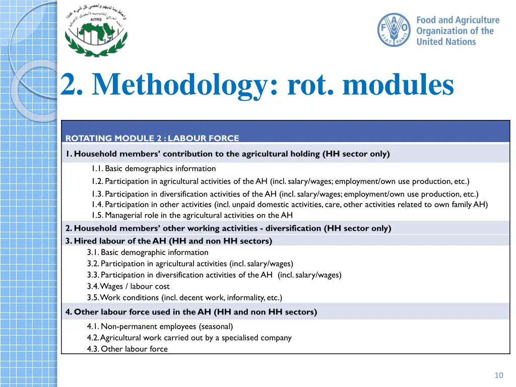 2 methodology rot modules 1