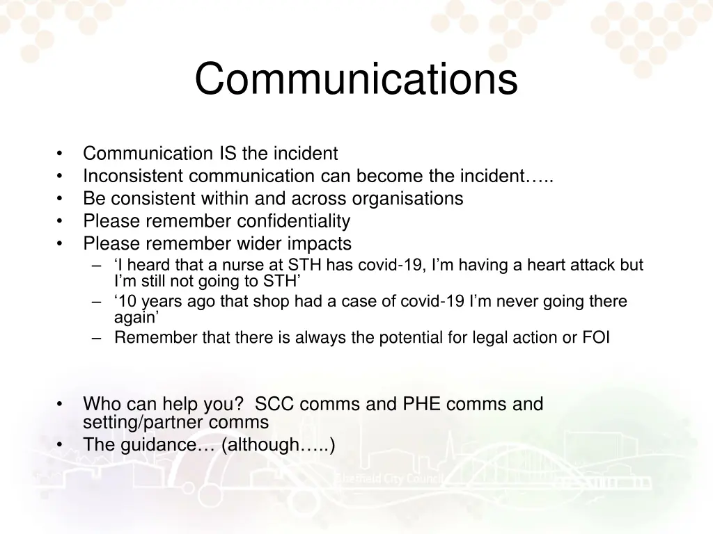 communications