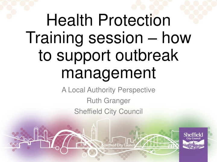 health protection training session how to support