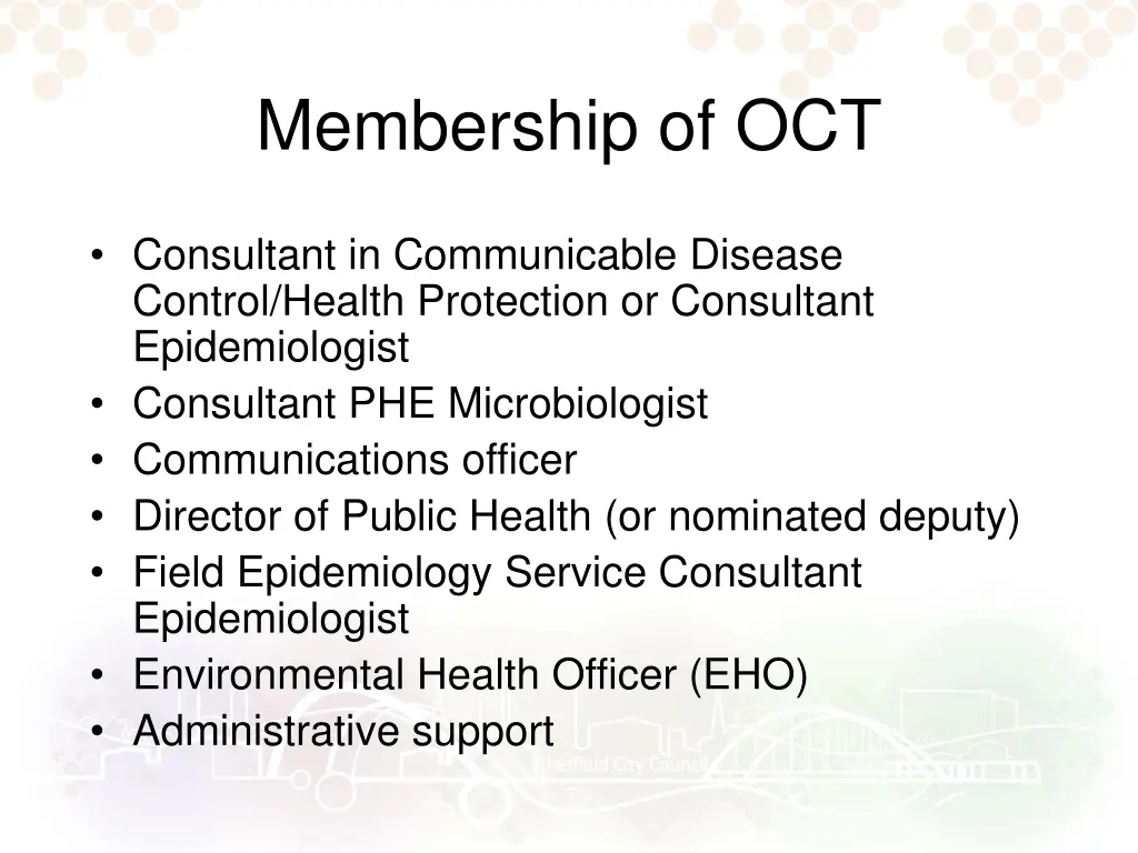 membership of oct