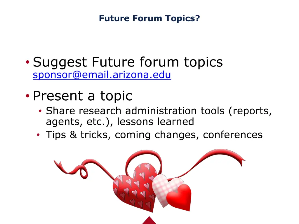 future forum topics