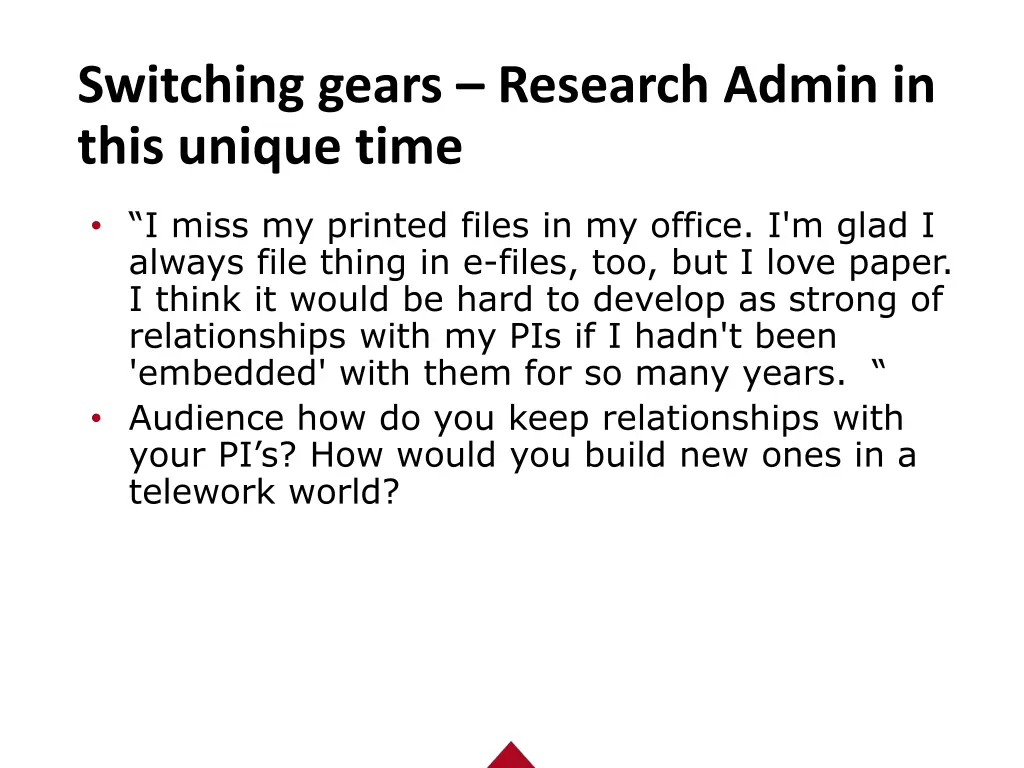 switching gears research admin in this unique time 3