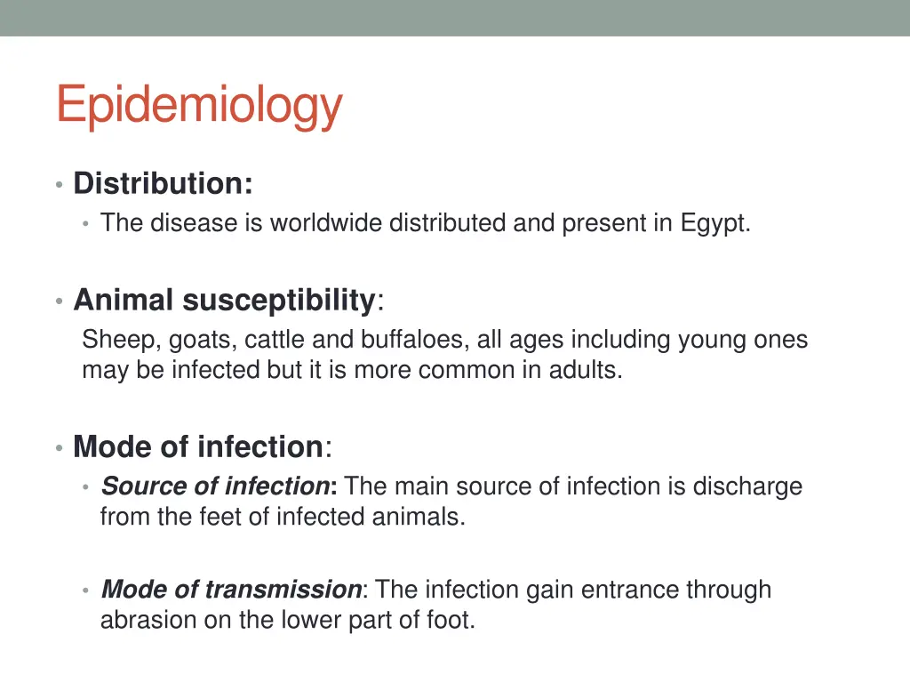 epidemiology