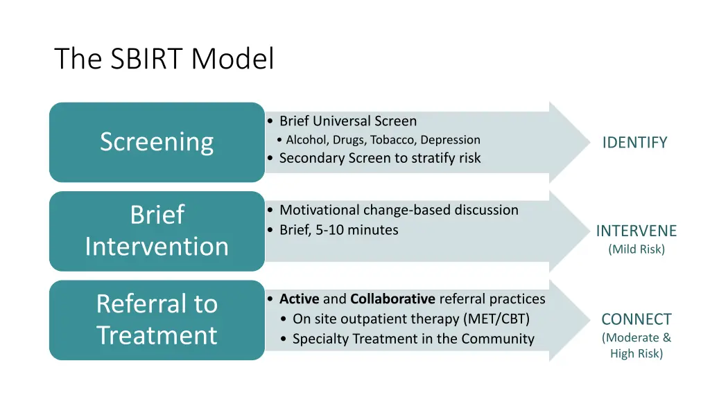 the sbirt model