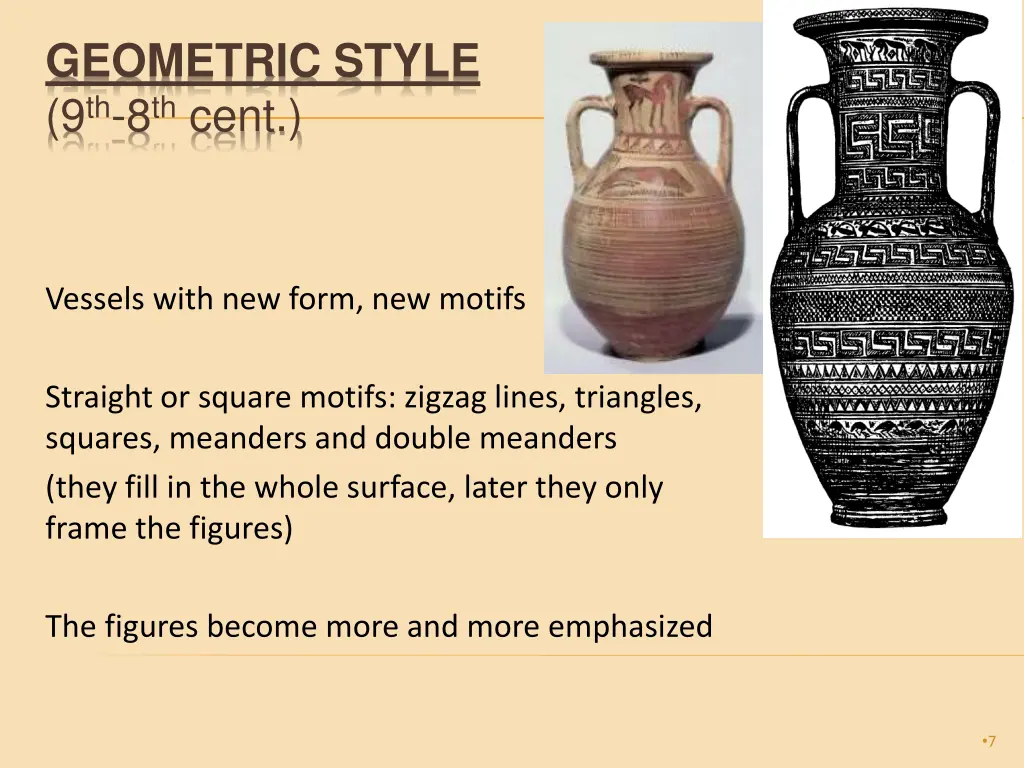 geometric style 9 th 8 th cent