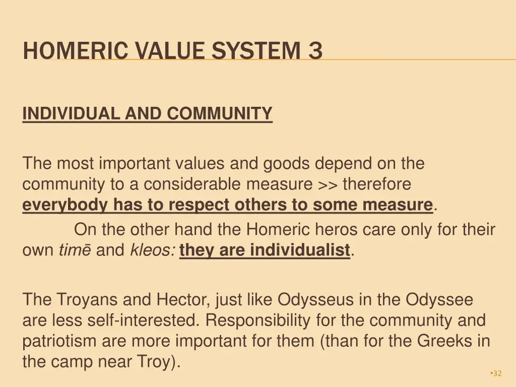 homeric value system 3