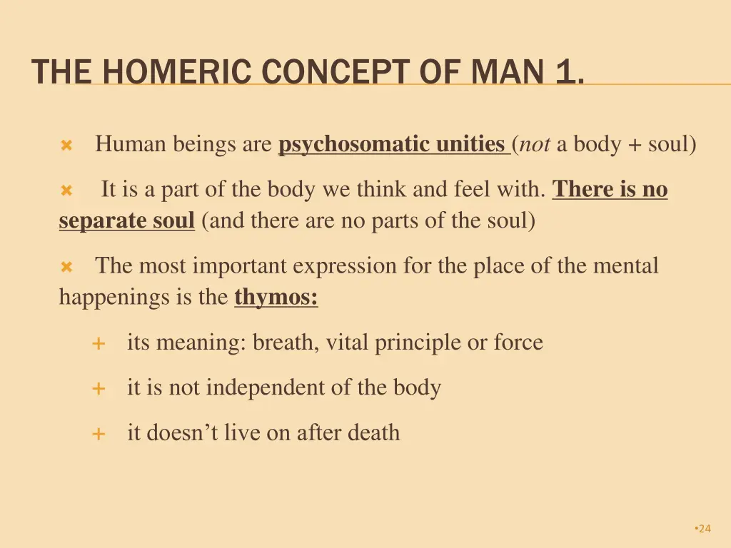 the homeric concept of man 1