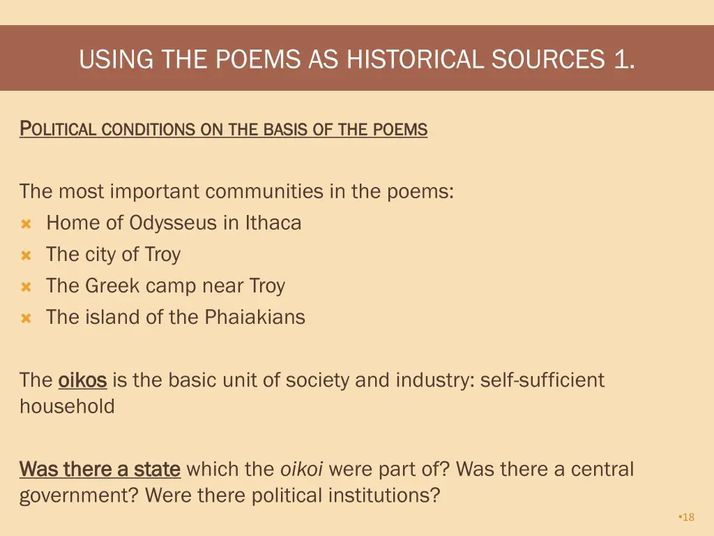 using the poems as historical sources 1