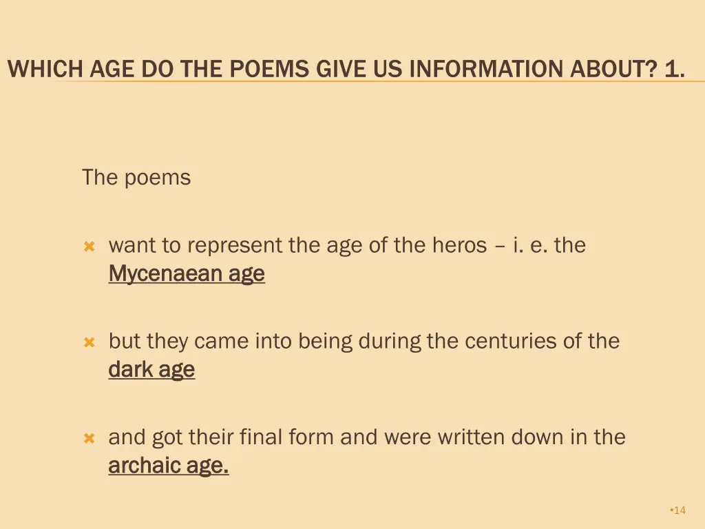 which age do the poems give us information about 1