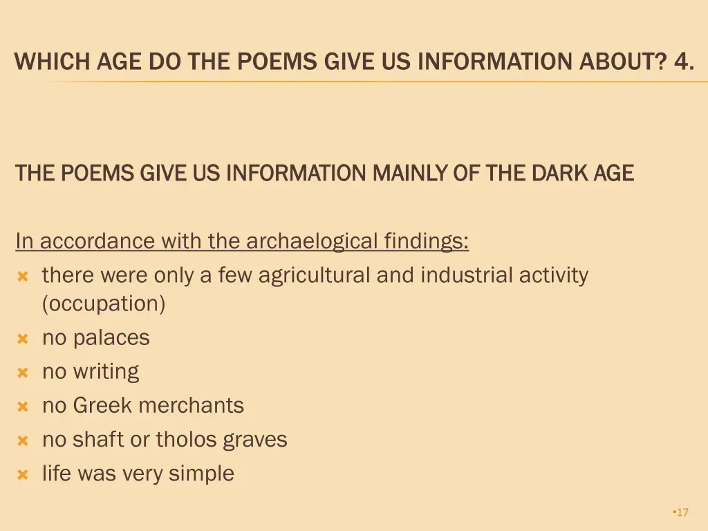 which age do the poems give us information about 4