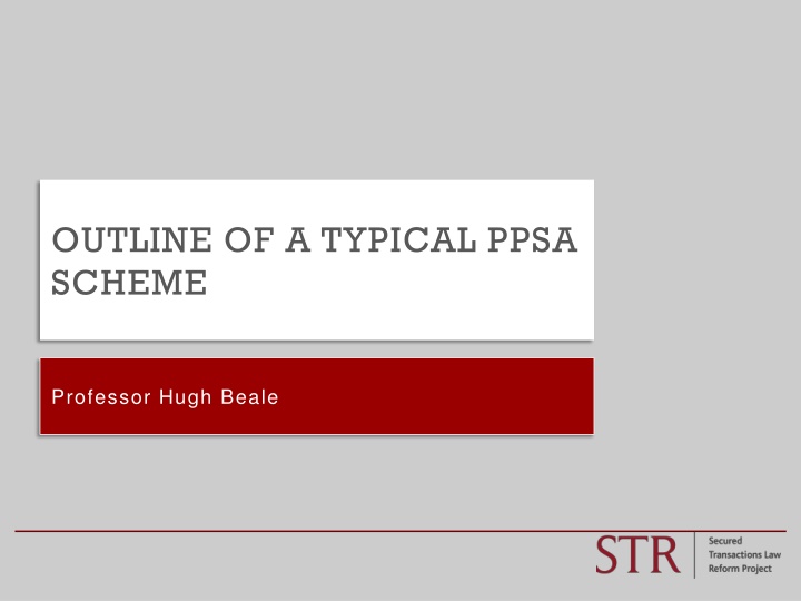 outline of a typical ppsa scheme