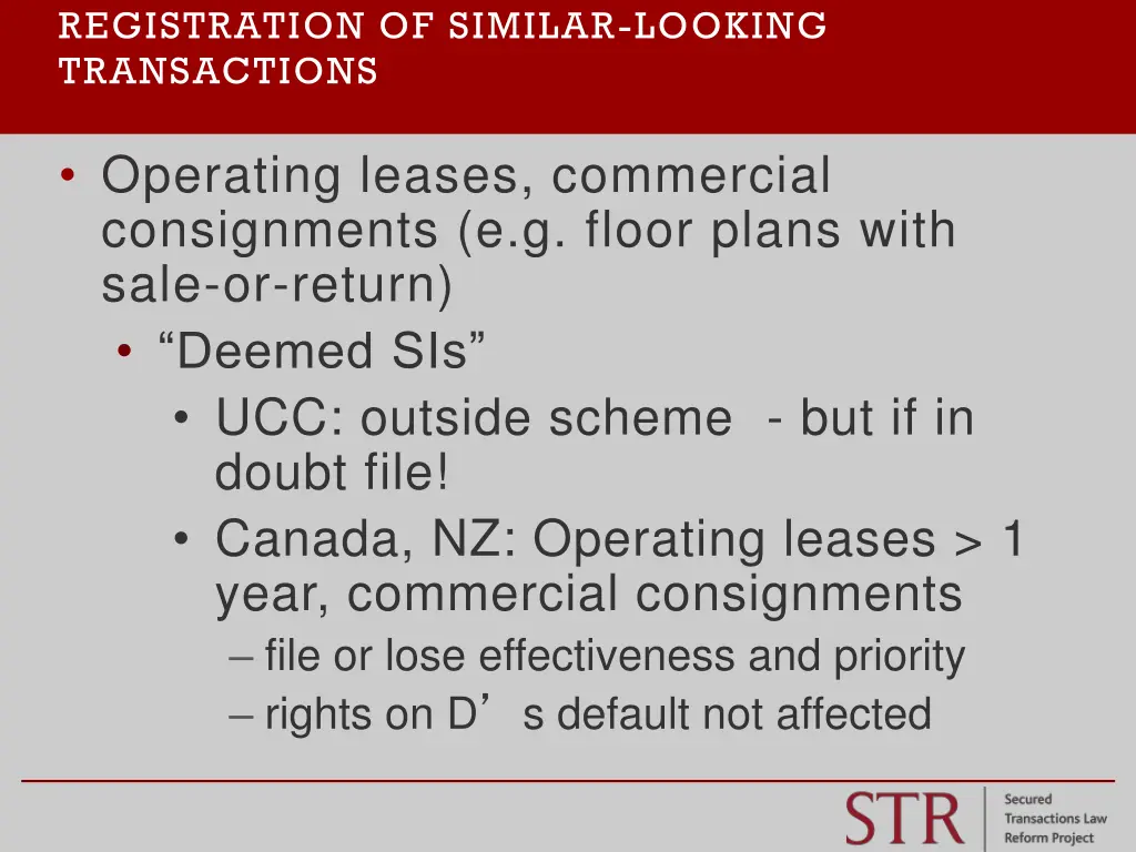 registration of similar looking transactions