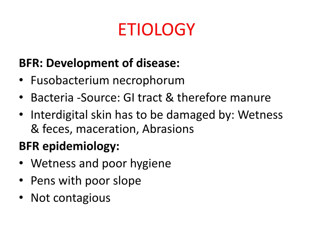 etiology