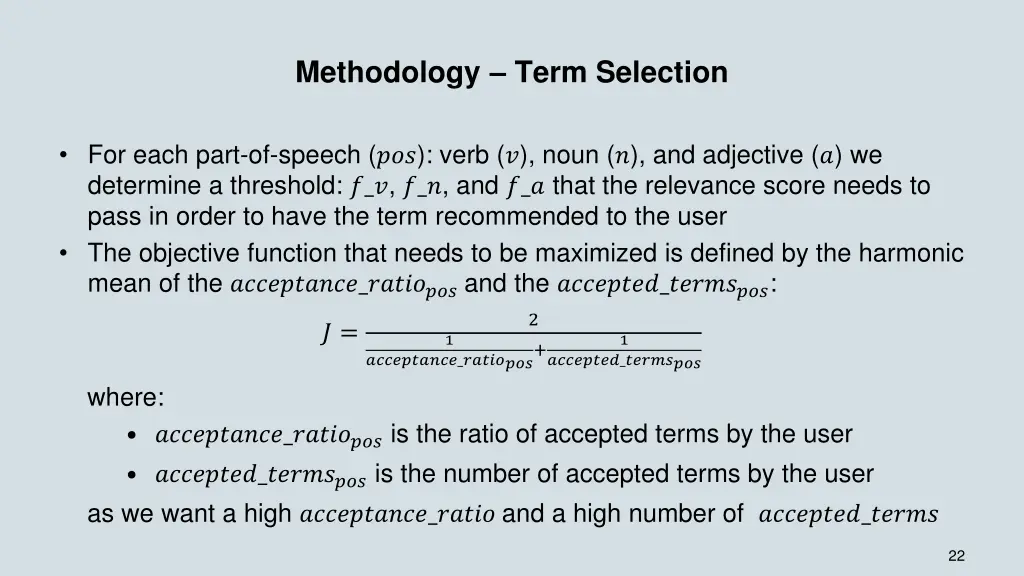 methodology term selection 3