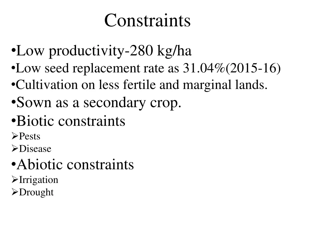 constraints