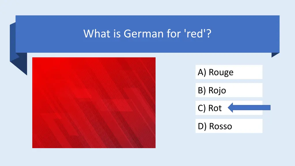 what is german for red