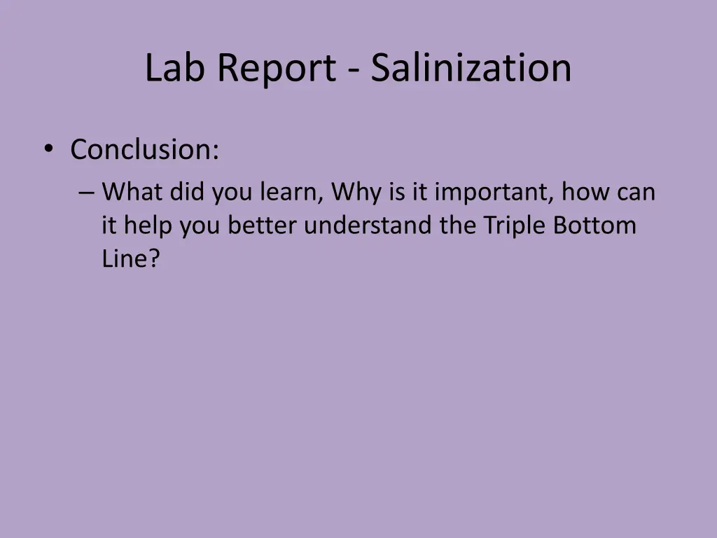 lab report salinization 3