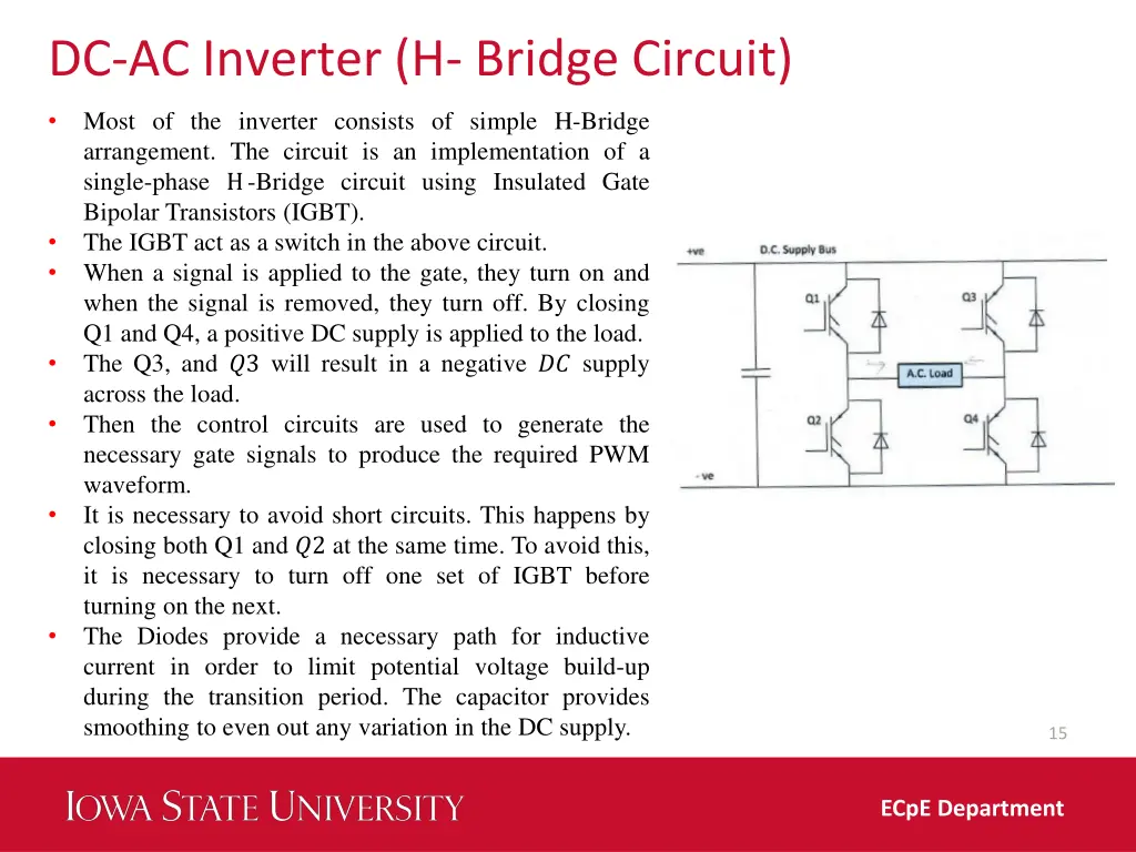 dc ac inverter h bridge circuit