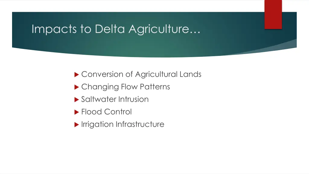 impacts to delta agriculture 1