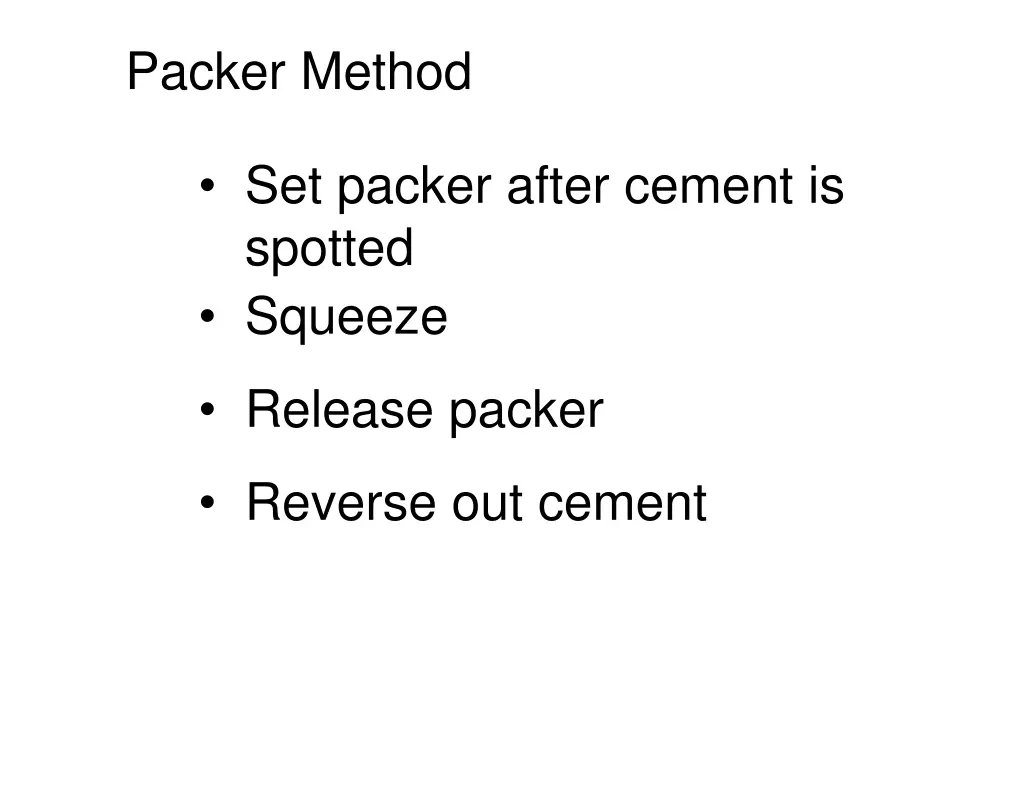 packer method