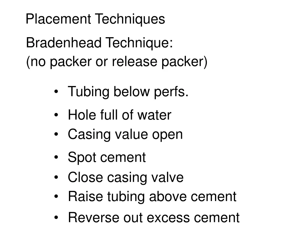 placement techniques