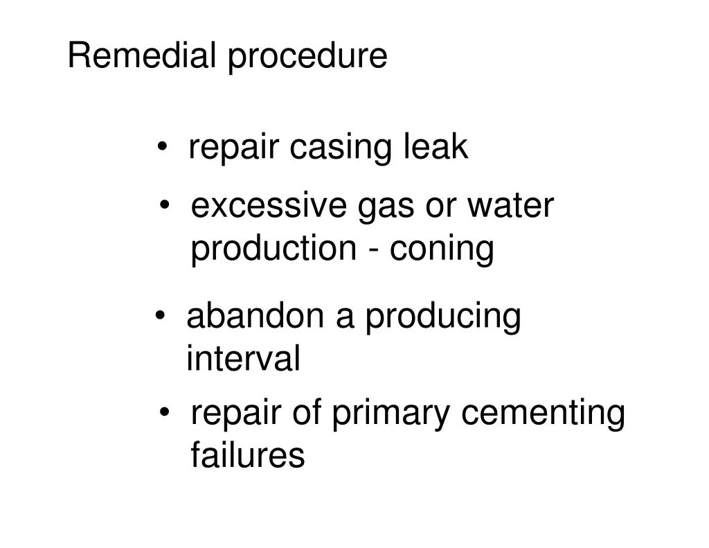 remedial procedure