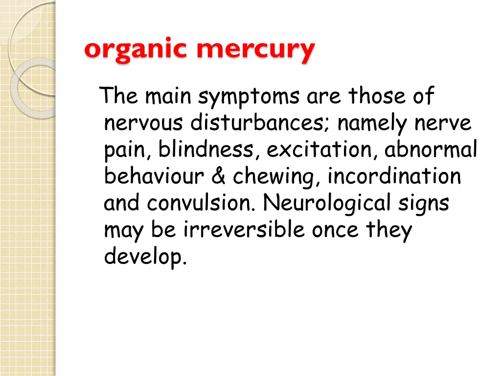 organic mercury