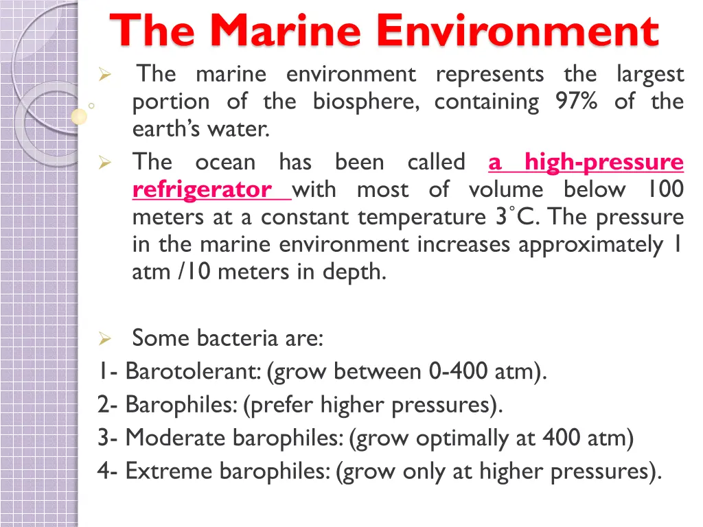 the marine environment the marine environment