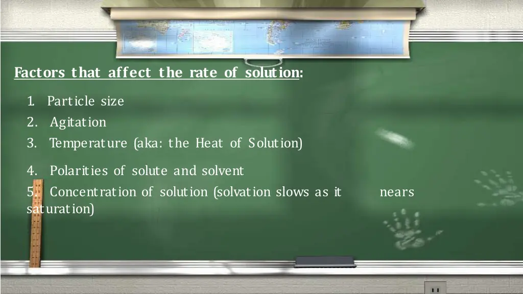 factors that affect the rate of solution